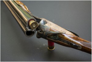 This Classic LC Smith side by side shotgun is a great example of a break action model.