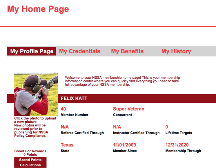 Get 2020 Member Credentials at New “My Home Page”